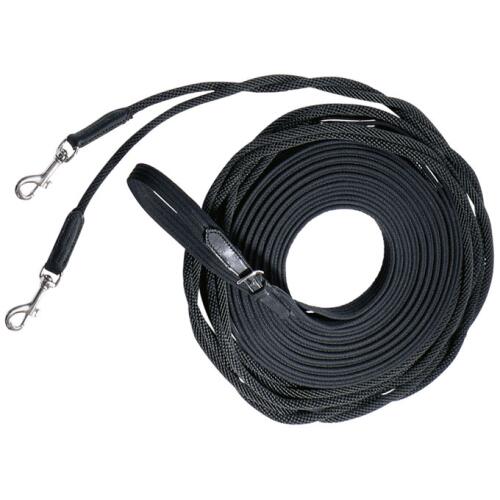 Busse Doppellonge IMPERIAL schwarz/Edelstahl 16 m