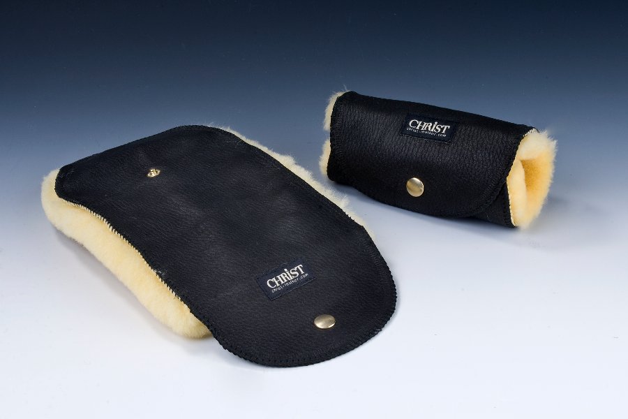 Christ Schuhputzhandschuh schwarz/natur