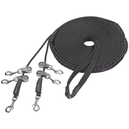 Doppellongen mit SOFT-Umlenkrollen schwarz