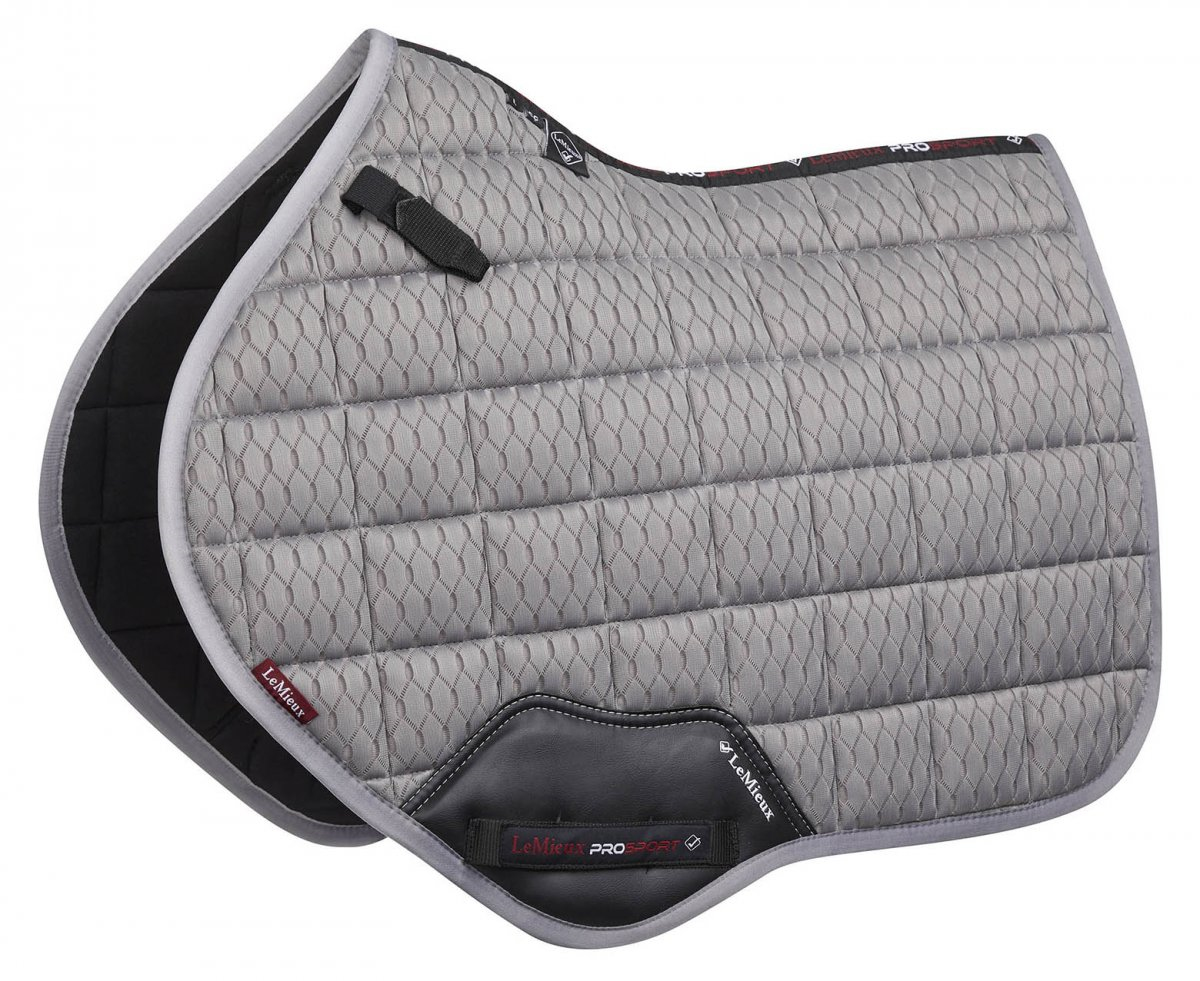 LeMieux Schabracke Carbon Mesh Air grau