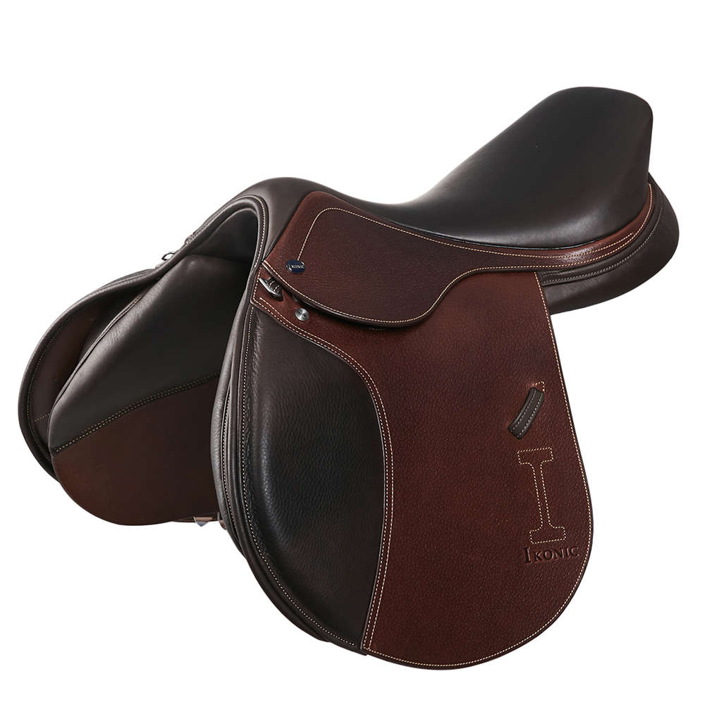 Ikonic Springsattel PRO Evolution 17 Zoll dunkelbraun