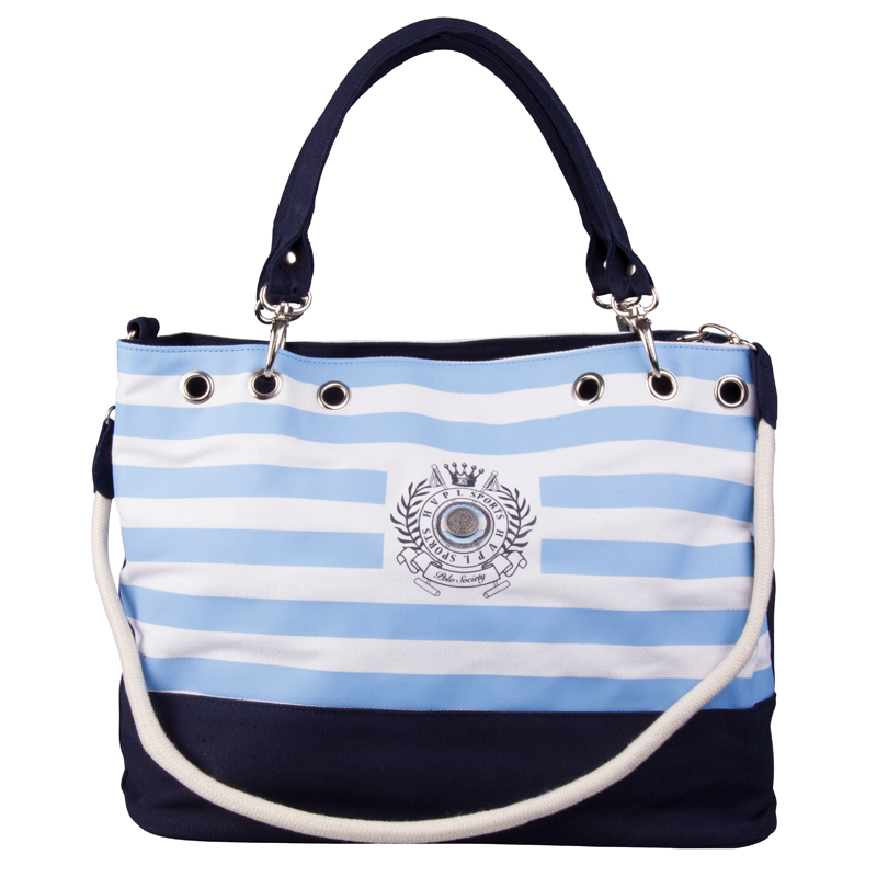 HV Polo Canvas Shopper navy-white