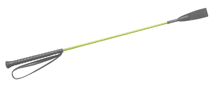 Fleck Reitstock Nylongesp. PVC 60cm bunt sort.