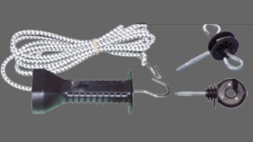 ELECTRA Torgriffset mit stromführendem Elastikseil 3-6m E1616