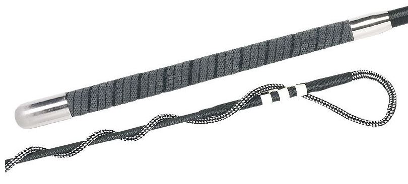 FLECK Longierpeitsche Nylongespinst fein, gewickelter Haftgriff