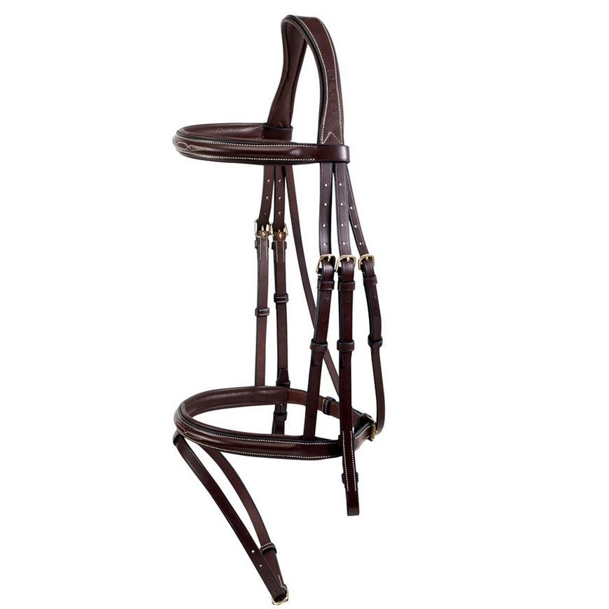 Ikonic Light Trense mit kombiniertem Reithalfter, schwarz